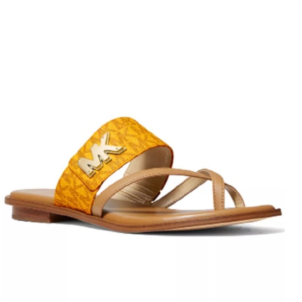 $98 *NEW*MICHAEL Michael Kors Sidney Flat Sandals